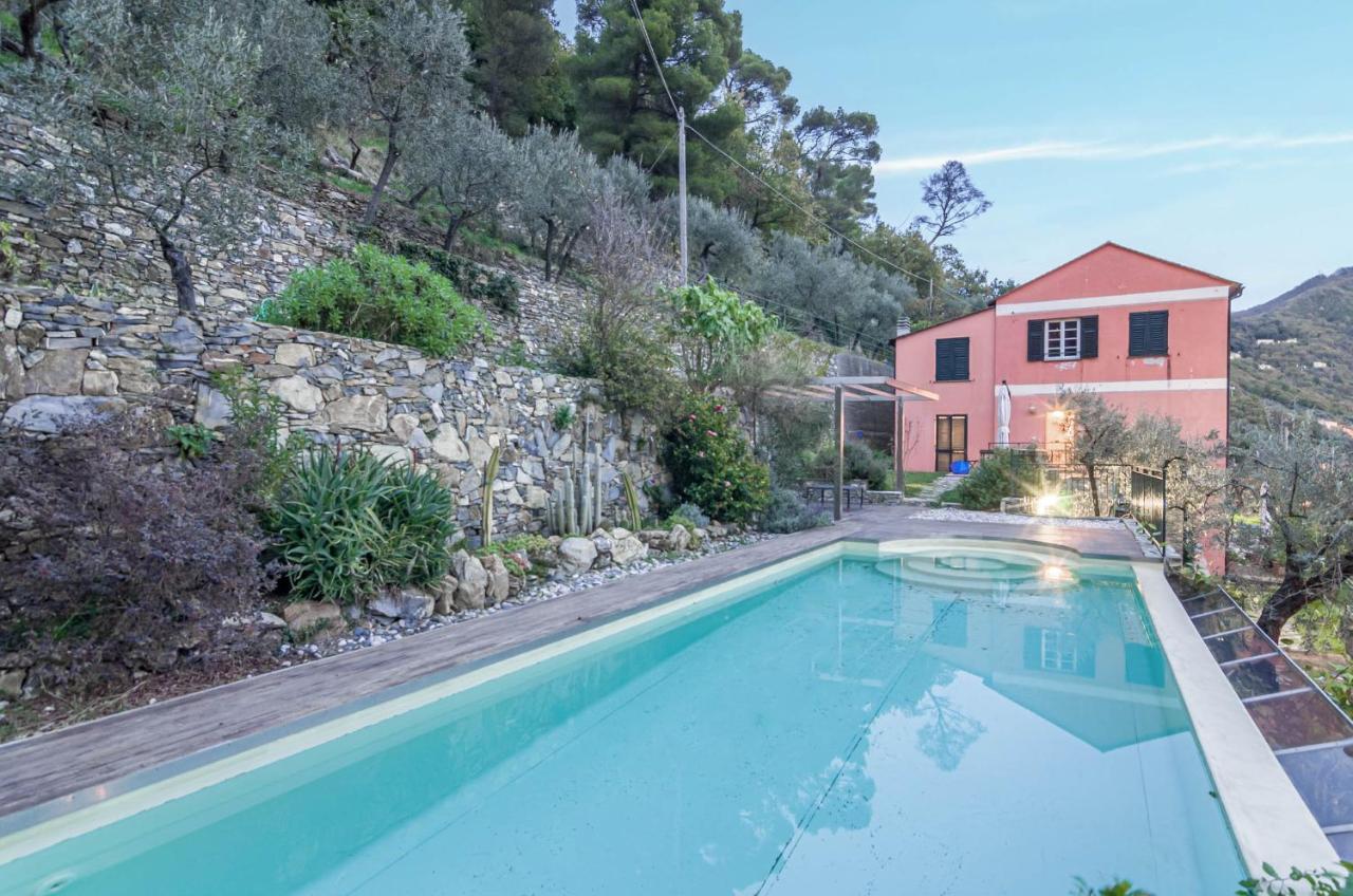 Recco Apartment With View And Pool Exterior foto